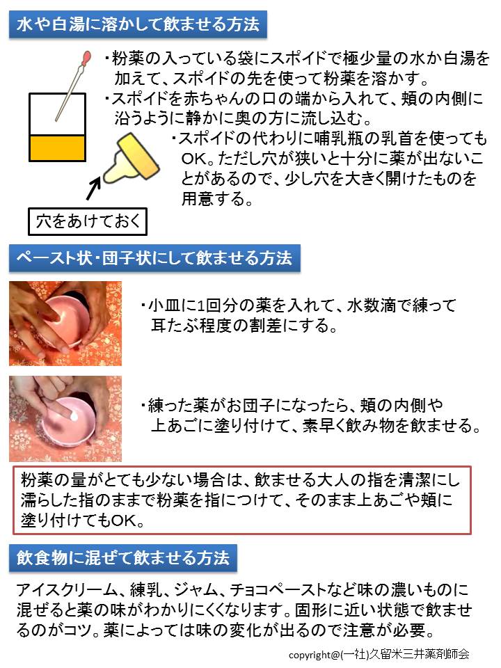 ｃｏｍ 回答 乳幼児の服薬方法